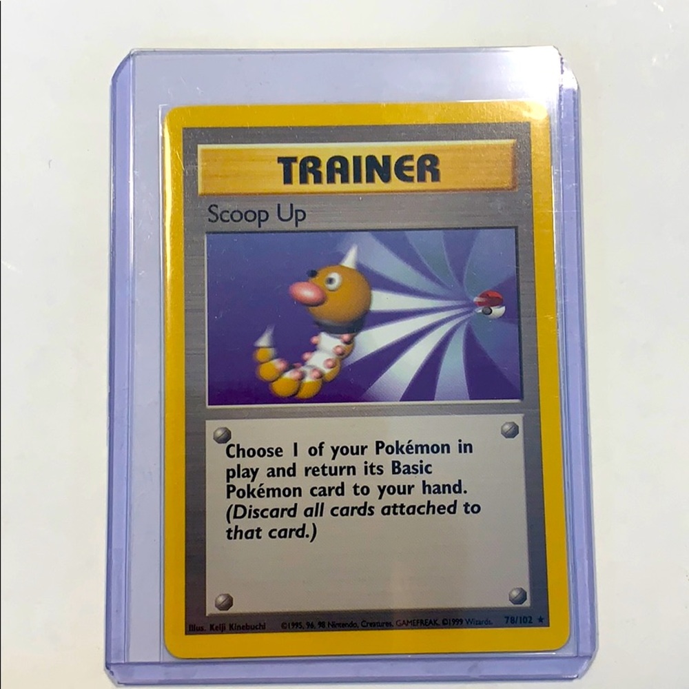 Shadowless Trainer Pokemon Card Scoop Up 78/102